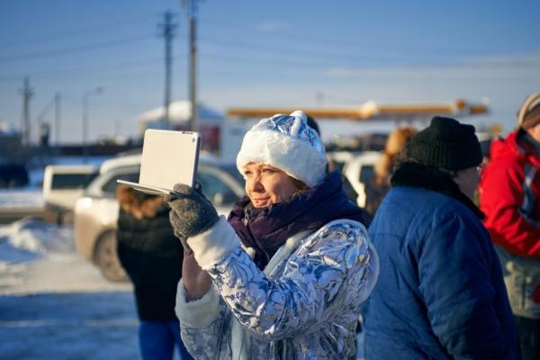 Мороз, солнце и аэростаты. Фоторепортаж Владимира Грекова с Рождественской фиесты "Яблоки на снегу"