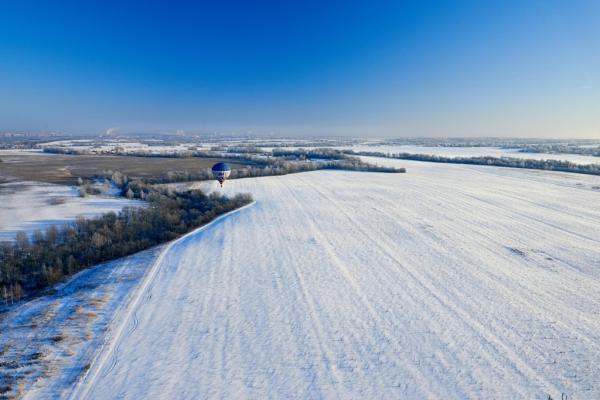 Мороз, солнце и аэростаты. Фоторепортаж Владимира Грекова с Рождественской фиесты "Яблоки на снегу"