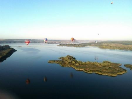 Белгород-2015. Чемпионат ЦФО. Пилоты аэростатов выполняют второй спортивный полёт