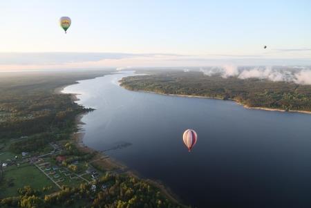 Чемпионат Ленинградской области по воздухоплавательному спорту. Утро четвертого полета