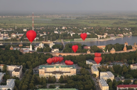 Стартовал фестиваль воздухоплавания "Великий Новгород - Сердце России"