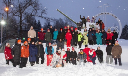 Яблоки на снегу под Дмитровом