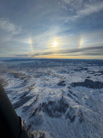 Хакассия встречает нас радужным гало